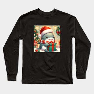 Crispmas Blåhaj Long Sleeve T-Shirt